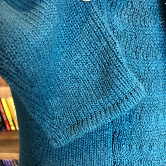 Leo & Nicole Green Knit Cardigan J340 - Picture 3 of 7